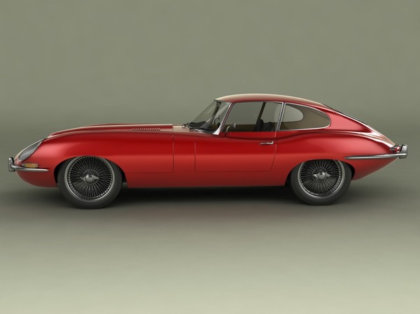 3dsmax e type coupe - Jaguar Etype coupe by desmonster